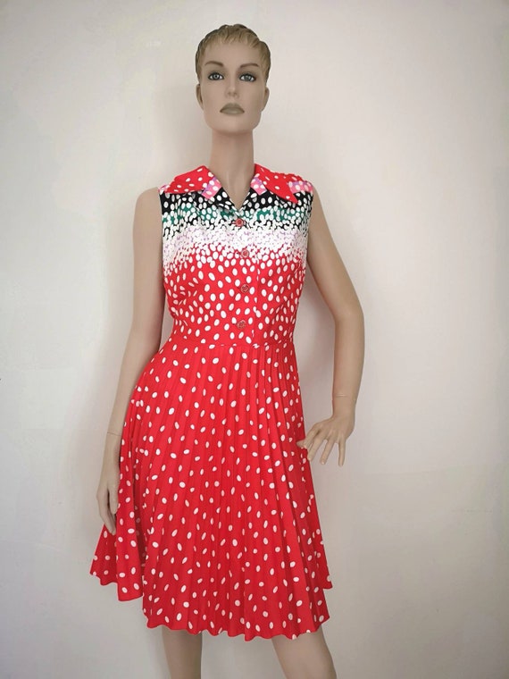 1960s polka dot dress