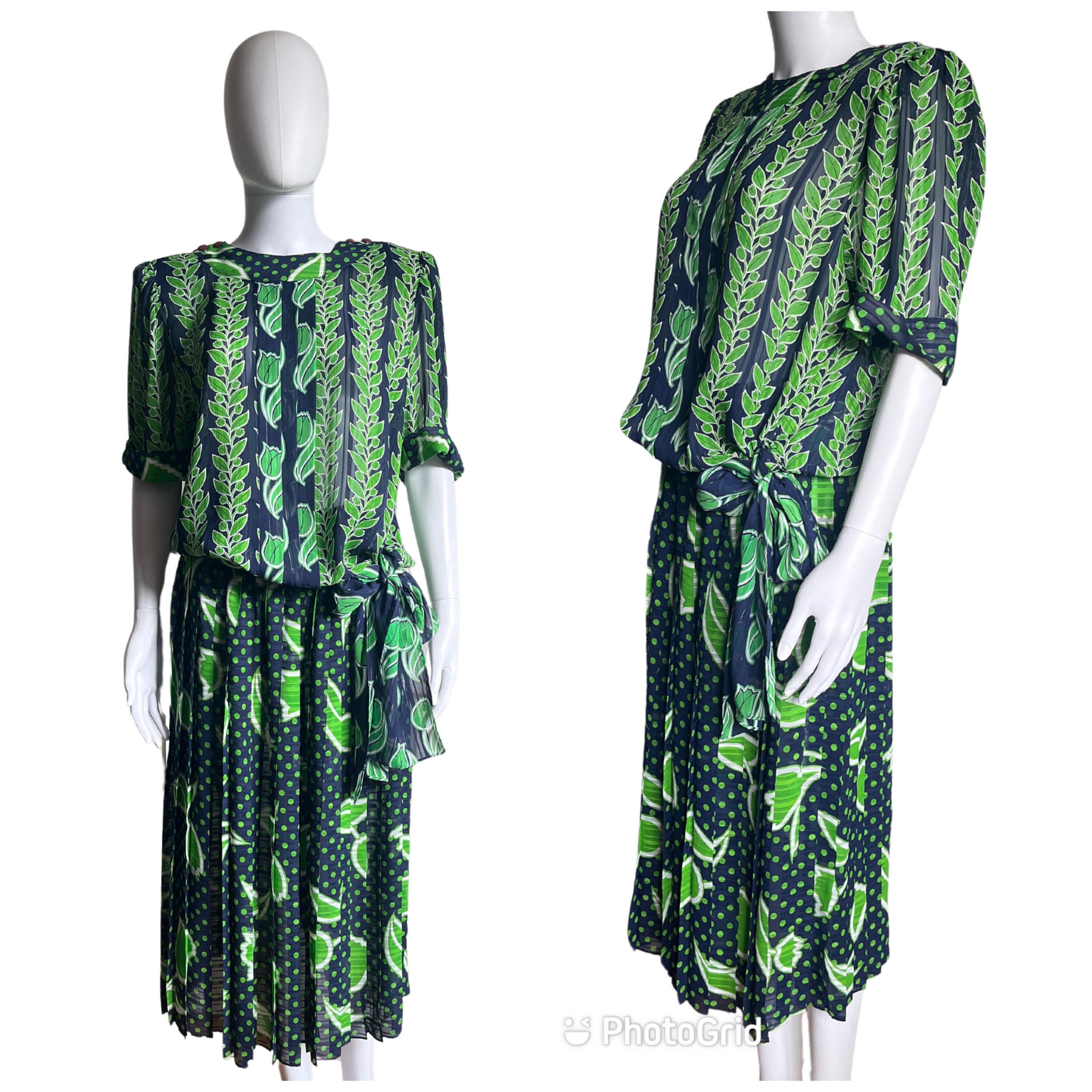 Vintage 1980s Kanga by Dale Tryon two piece medium