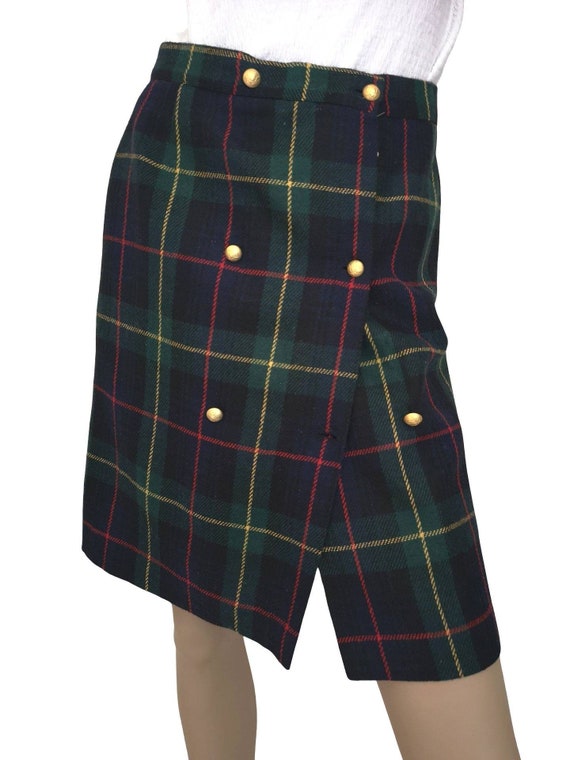 Vintage tartan skirt small, vintage deadstock tart