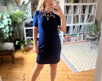 Mini robe mod vintage des années 1960 petite