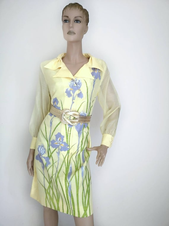 Vintage 1960s Alfred Shaheen dress large, hawaiian