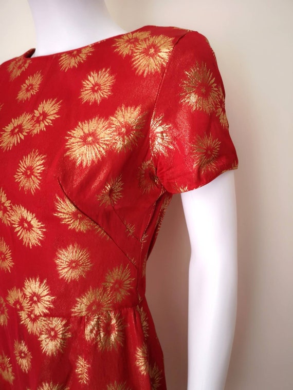 Vintage 1950s wiggle dress small, vintage pinup d… - image 7