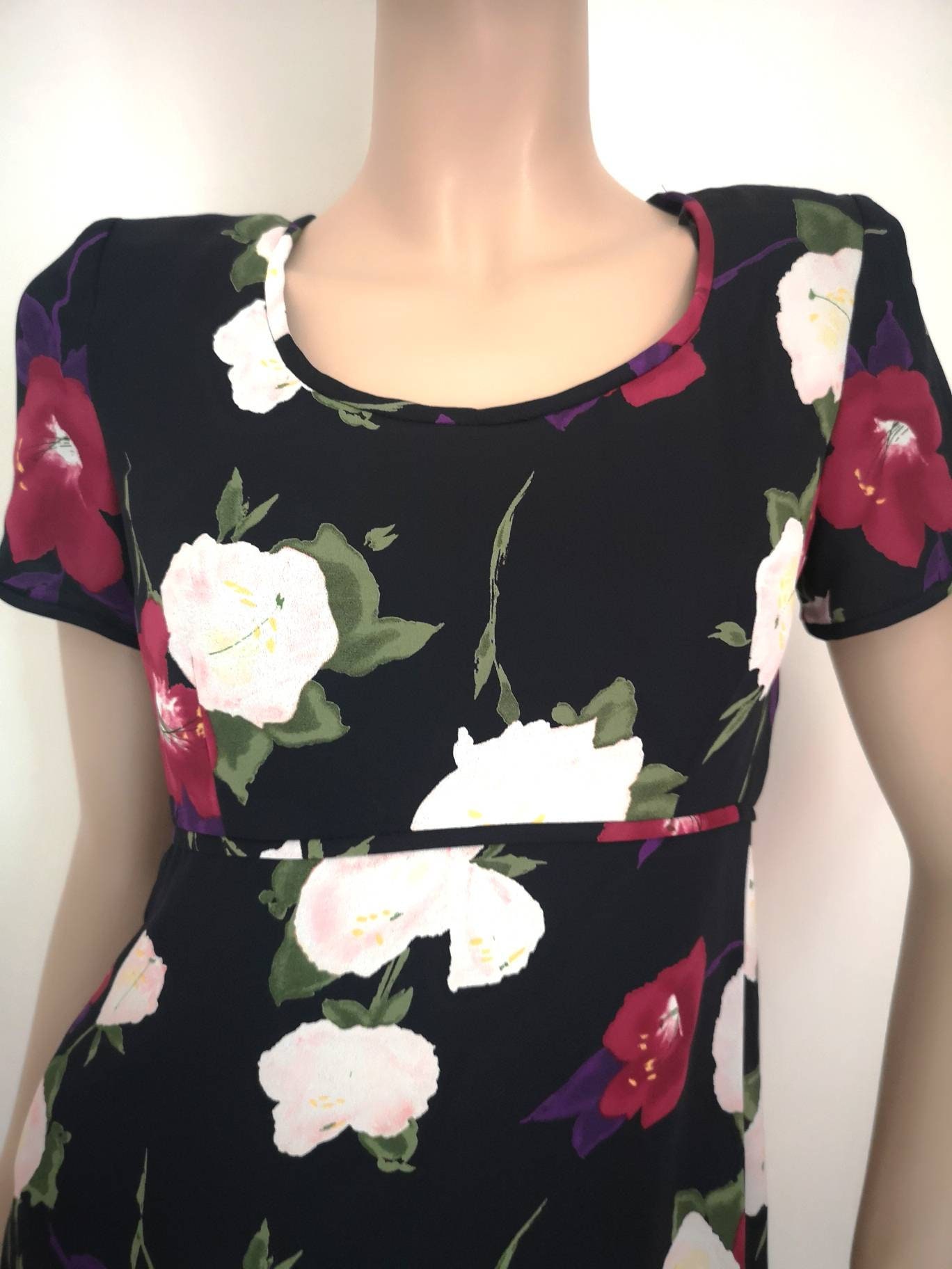 Vintage Liz Claiborne Maxi Dress Small Floral Print Maxi - Etsy UK