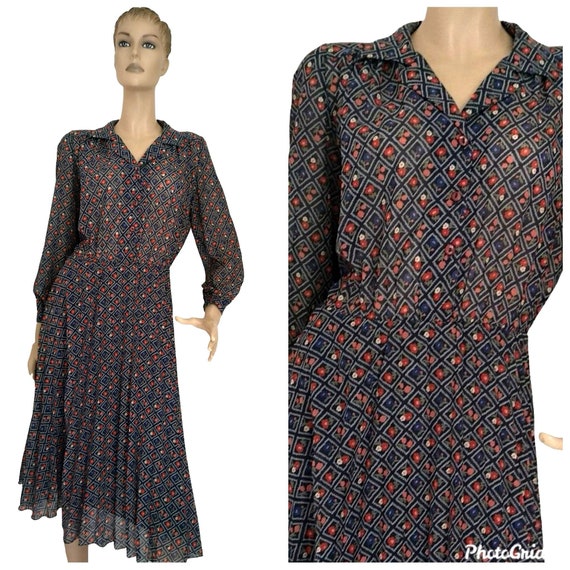 Vintage day dress large, vintage vintage secretary
