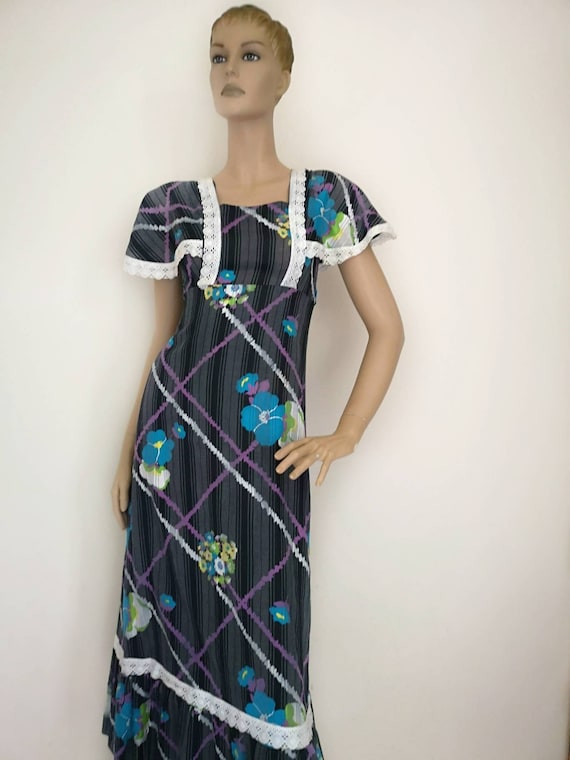 Vintage 1970s prairie dress xs, boho dress small