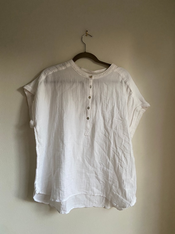 white linen shirt