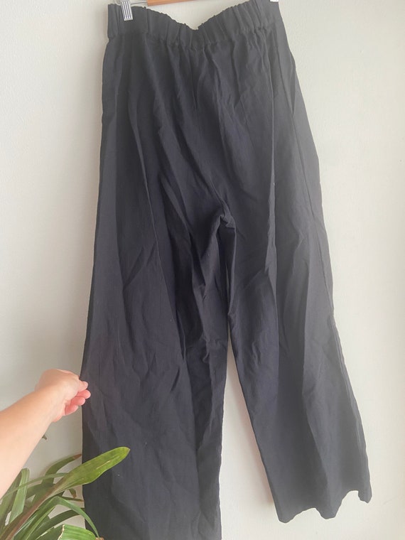 turkish cotton black pants