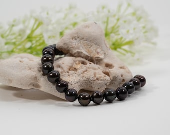 Black Freshwater Pearl Bracelet - Sterling Silver Clasp, Elegant Jewelry Gift