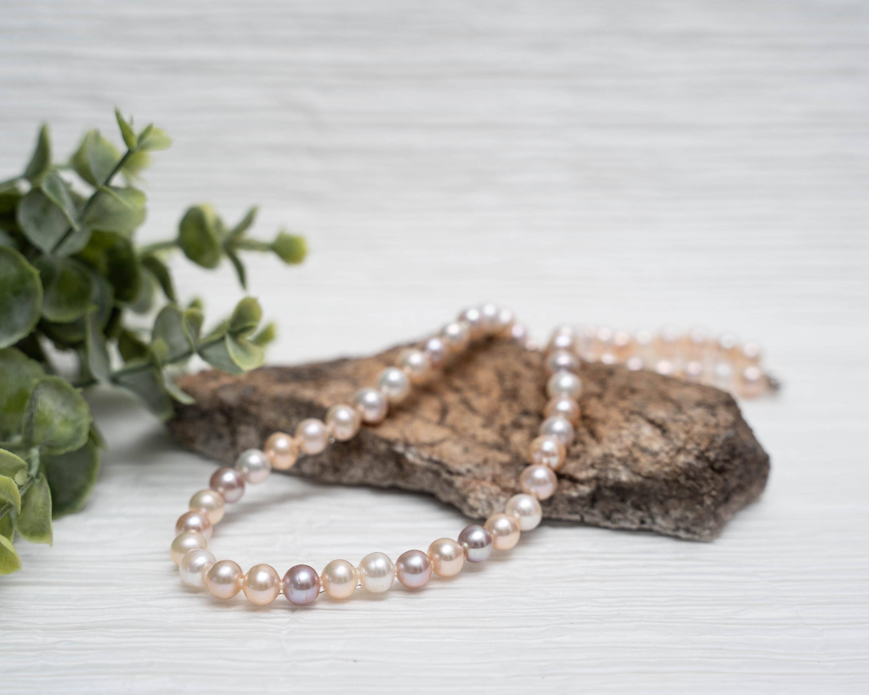 Multi colored freshwater pearl necklace - Etsy 日本