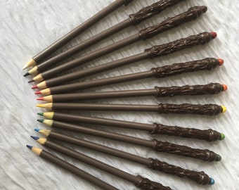 Set of 12 Harry Potter Inspired Color Pencil Wands