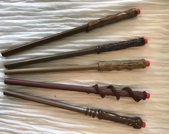 Set of 5 Harry Potter inspired pencil wands with erasers/wizard pencil wands with erasers