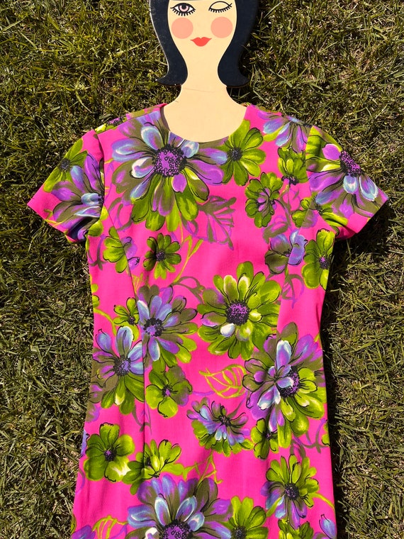 Vintage 60s/70s Pink, Green, Purple, Blue, Black,… - image 3