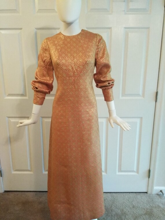 Metallic brocade maxi dredd
