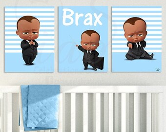 African American Boss Baby Invitation Etsy