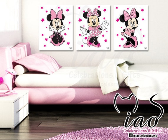 Rosa Minnie Mouse Poster Minnie Maus Druck Minnie Maus Etsy
