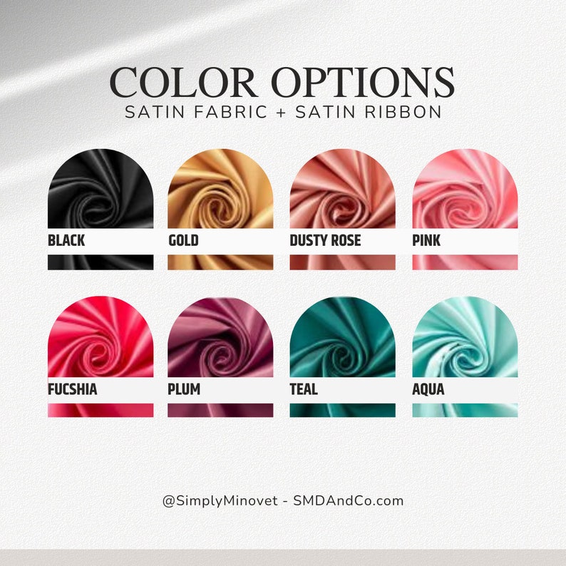 Long Extended Satin Bonnet for Braids Weaves and Locs by Simply Minovet Designs (Color Swatches)