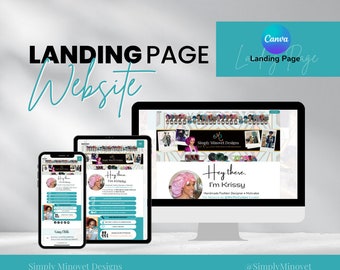 Fully Customizable Video and Links Landing Page (using Canva)