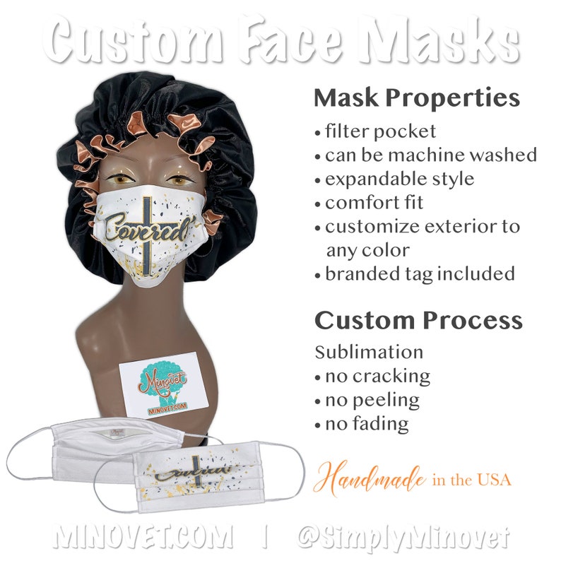 Design Your Own Face Mask Custom Face Mask with Filter Etsy