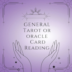 Lectura general de cartas del tarot o del oráculo