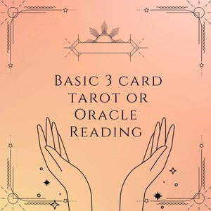 Lecturas básicas de tres cartas. Cartas del tarot o del oráculo