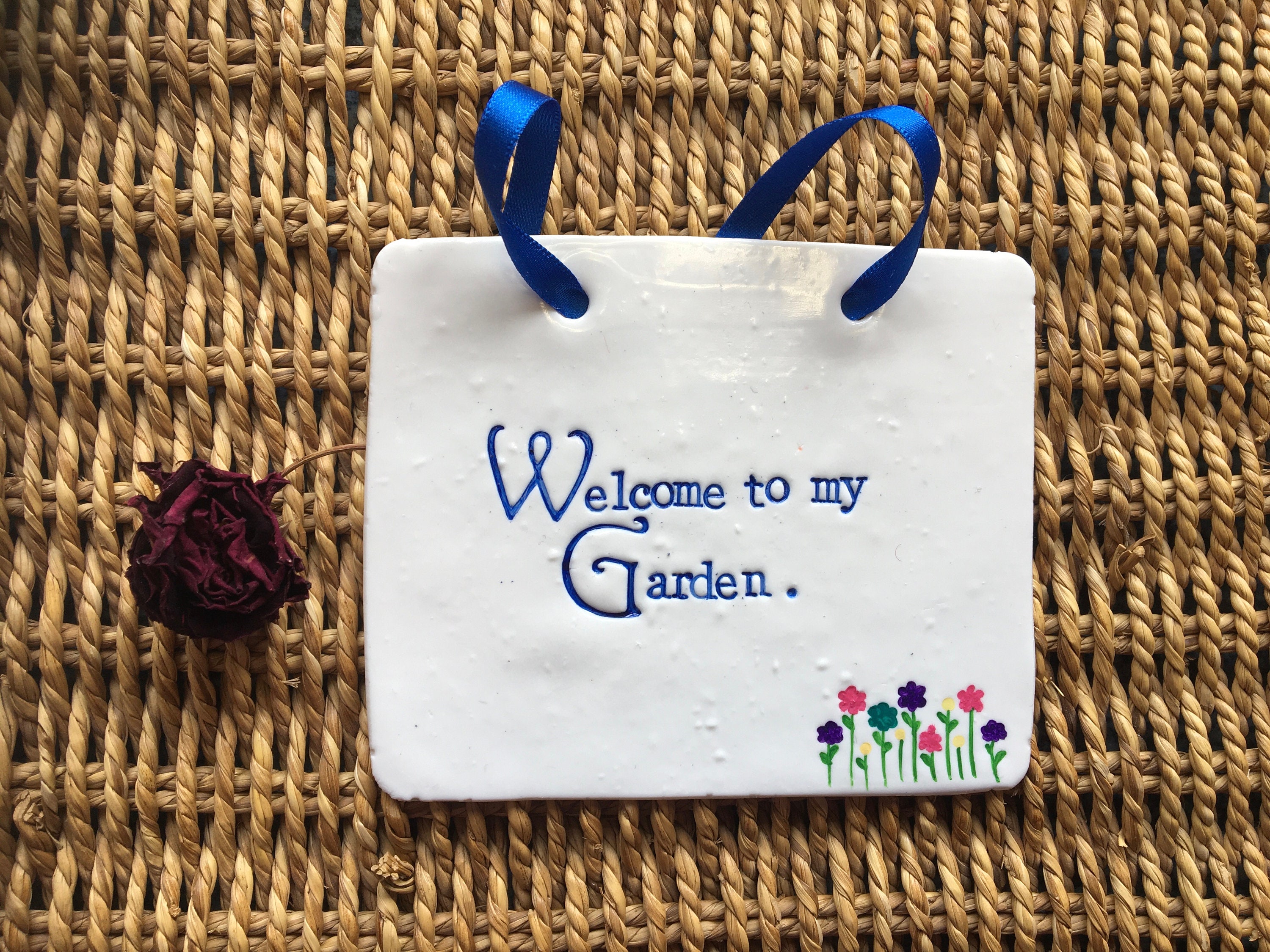 Willkommen in meinem Garten Gartenschild | Etsy