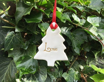 Christmas Love tree decoration