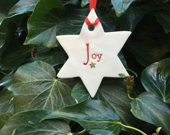 Joy star decoration