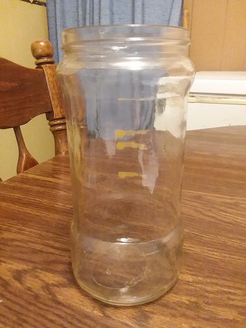 Vintage Kitchen Glass Jar Mixer Hand Mixer Red Wood Handle Etsy