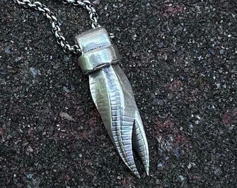 Colgante espacial de plata maciza con marcador muerto, collar de joyería de videojuegos