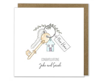 Personalised New Home Card, Congratulations Card, Moving House Card