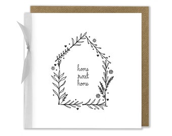 New Home Card, Home Sweet Home, Moving Home Greeting Card