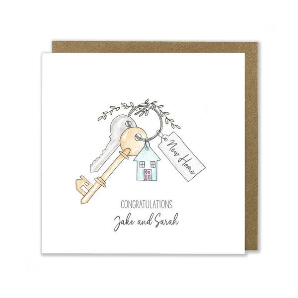 Personalised New Home Card, Congratulations Card, Moving House Card