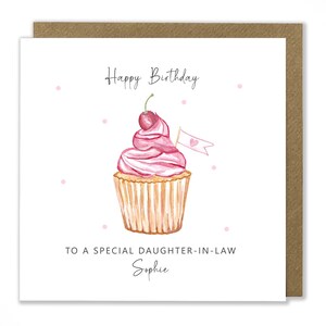 Carte d'anniversaire personnalisée, carte de joyeux anniversaire, carte d'anniversaire de femme