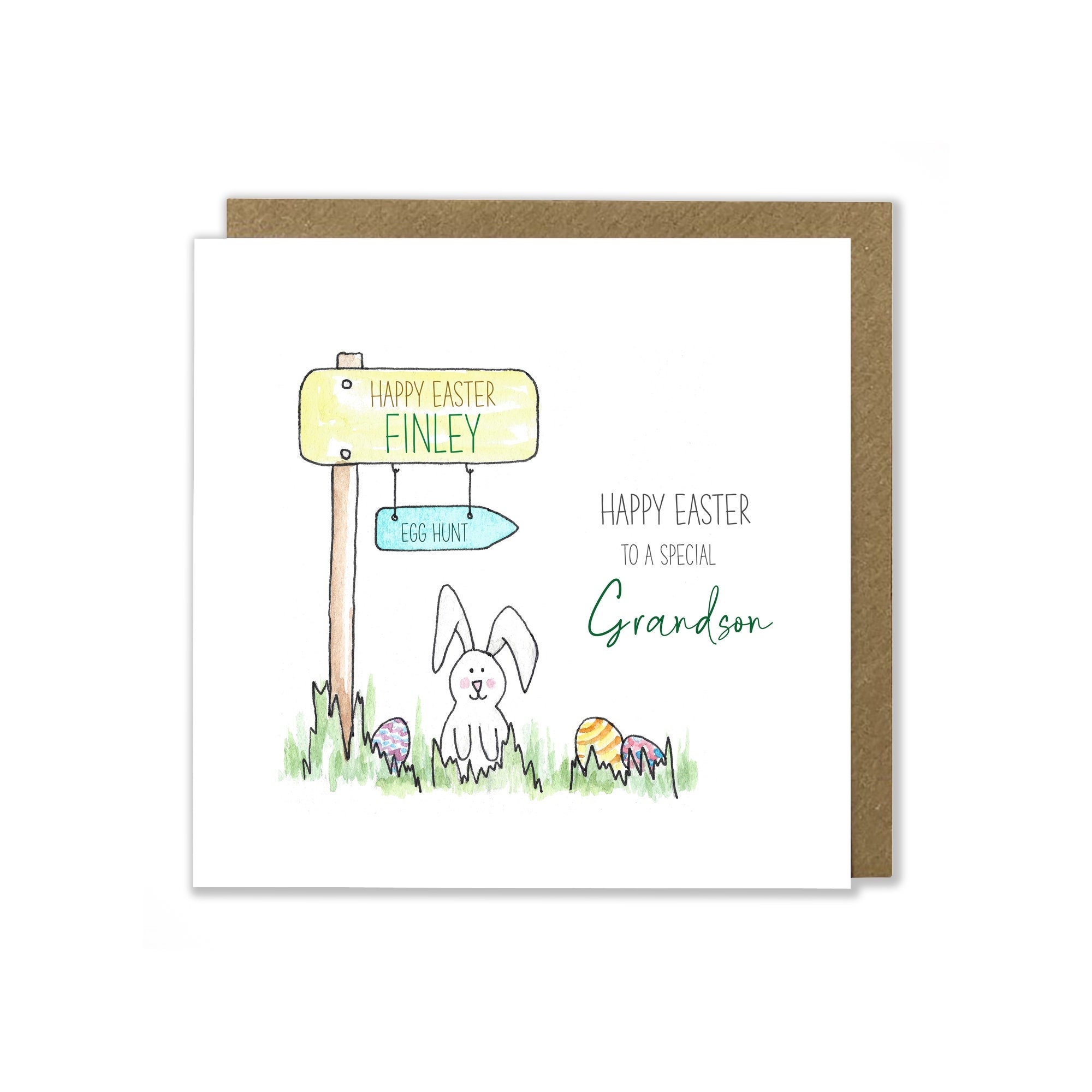 Personalised Boy's Easter Card, Easter Bunny Card, Easter Egg Card, Happy Easter Card, Watercolour Handmade Greeting Card - Etsy personalised-boy-s-easter-card-easter-bunny-card-easter-egg-card-happy-easter-card-watercolour-handmade-greeting-card-etsy