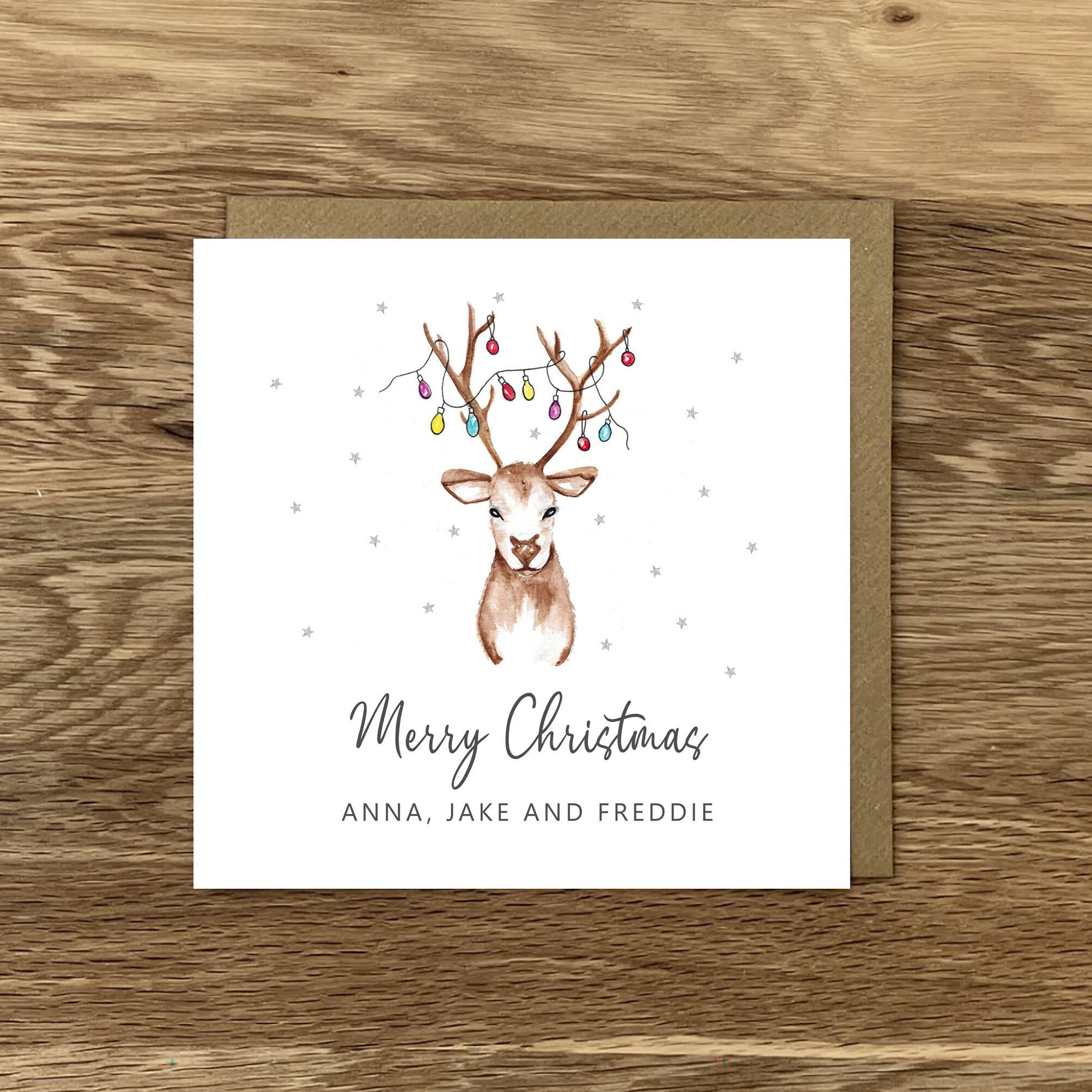 Reindeer christmas cards deals