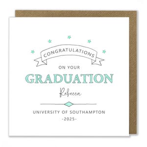 Carte de remise de diplôme personnalisée, Carte de félicitations, Carte universitaire, Réussite, Réussite des examens Carte de voeux, Doctorat, Master, Diplôme