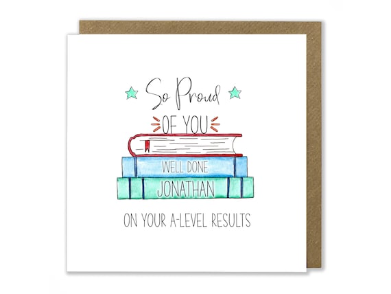Well Done Brilliant Exam Results Card Gcse A Level CONGRATULATIONS ON