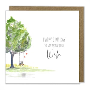 Carte d'anniversaire romantique, carte de joyeux anniversaire, carte d'anniversaire de mari, carte d'anniversaire de femme
