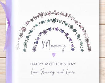 Tarjeta personalizada para el Día de la Madre, para mamá, abuela, Día de la Madre, Feliz Día de la Madre, Tarjeta de acuarela