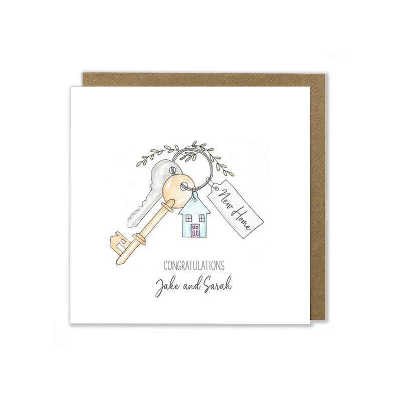 Personalised New Home Card, Congratulations Card, Moving House Card image 1