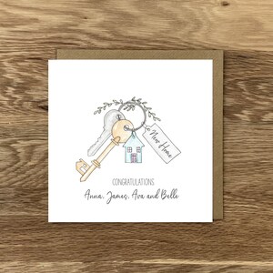 Personalised New Home Card, Congratulations Card, Moving House Card image 3