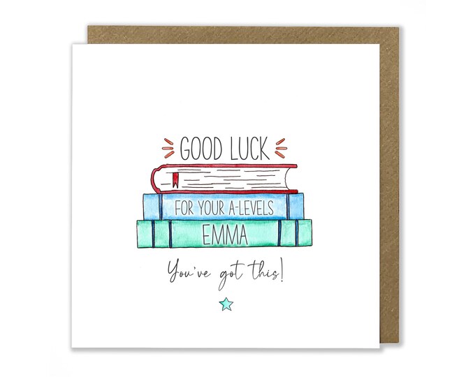 Good Luck in Your Exams Card - Personalised Good Luck in Your GCSE ...