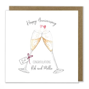 Carte d'anniversaire personnalisée, carte de voeux de félicitations d'anniversaire