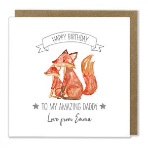 Carte d'anniversaire papa personnalisée, carte de joyeux anniversaire, papa incroyable, papa incroyable