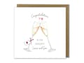 Personalised Engagement Card, Congratulations On Your Engagement, Cheers, Wine Glass Greeting Card