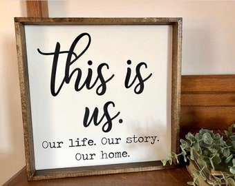 This is us wood sign, country wood sign, rustic country decor