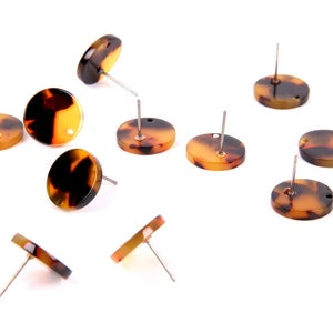 D Shape pendant Earring connector-Earring findings-jewelry supply 34*29mm CD1634F 6pcs Tortoise Shell Acetate Acrylic Earring Charms