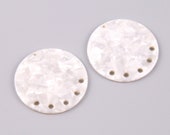 6PCS Tortoise Shell Acetate Acrylic Earring Charms-Round Shaped Pendant with 6 holes -Earring findings- jewelry supply 42mm A1112J