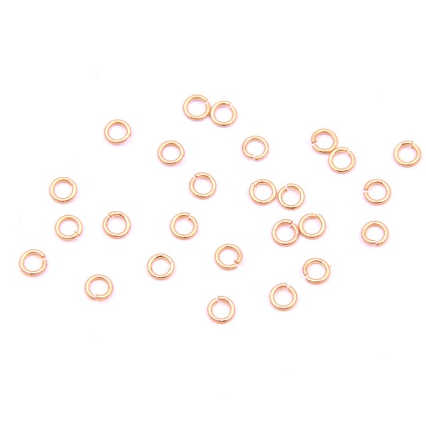 100PCS Matt gold plated  brass Earring Charms-Brass jump rings-connnector-earring hoop-Jewelry Supplies-Earring findings 4mm D1187