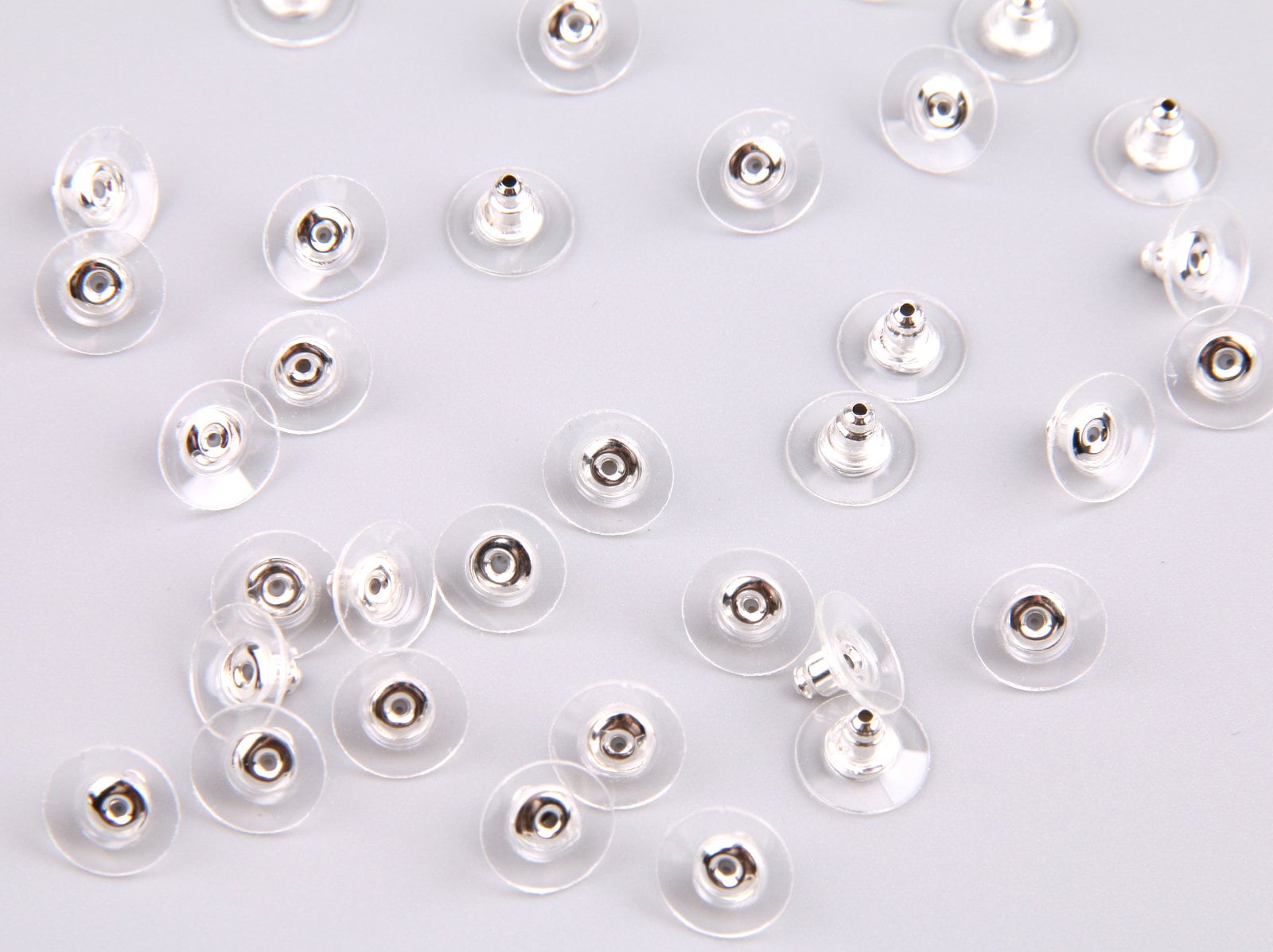 100PCS Clear Plastic Earring Backs Earring Nuts Ear Post Etsy Australia